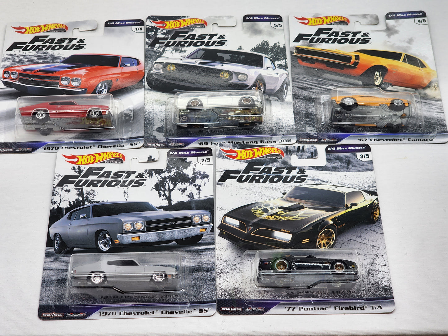 Hot Wheels 1/4 mile Muscle set Fast and Furious