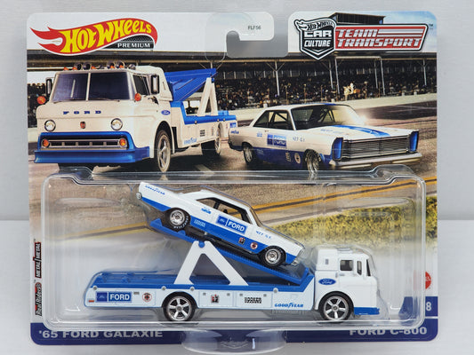 Hot wheels team transporter 65 Ford Galaxie & C-800