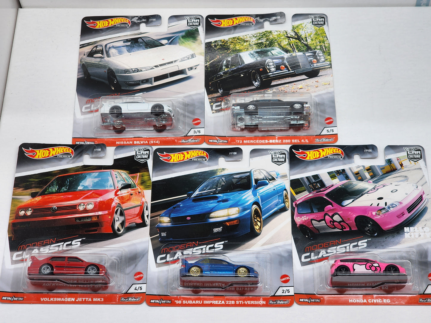 Hot wheels Modern classics set Wave 2