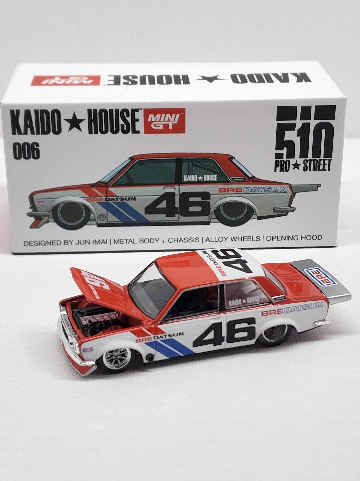 Mini Gt kaidohouse Datsun 510 Pro Street 005 BRE #46 V2