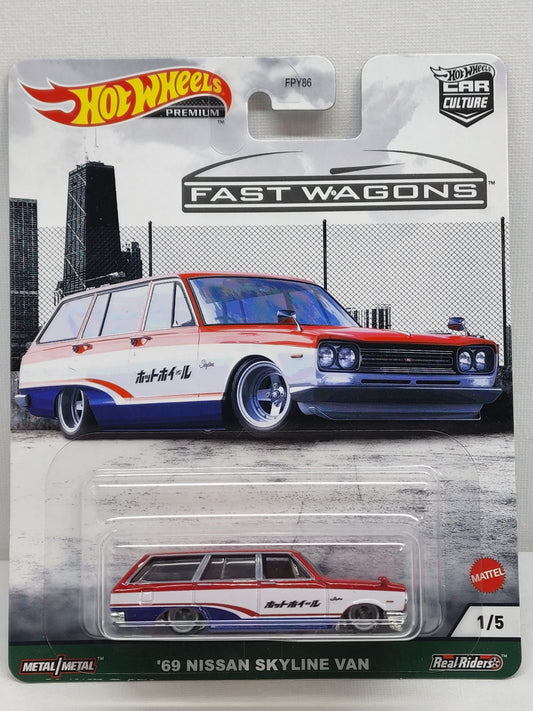 Hot wheels Premium Fast Wagons 69 Nissan Skyline van