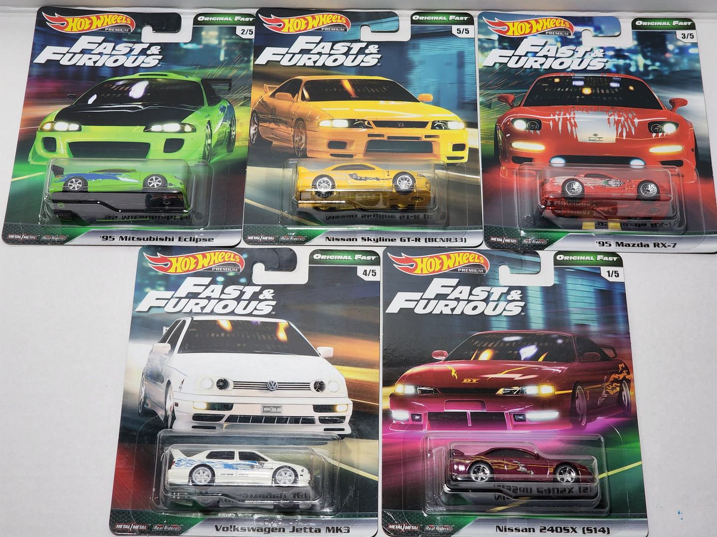 Hot Wheels Premium Original Fast Fast and Furious set