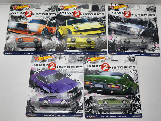 Hot wheels Premium Japanese Historics 2 set