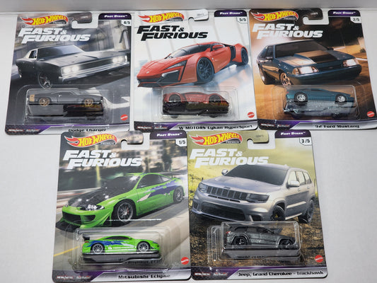 Hot Wheels Premium Fast Stars set