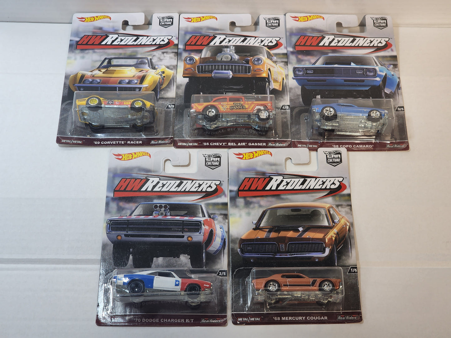 Hot wheels Premiums Redliners complete set