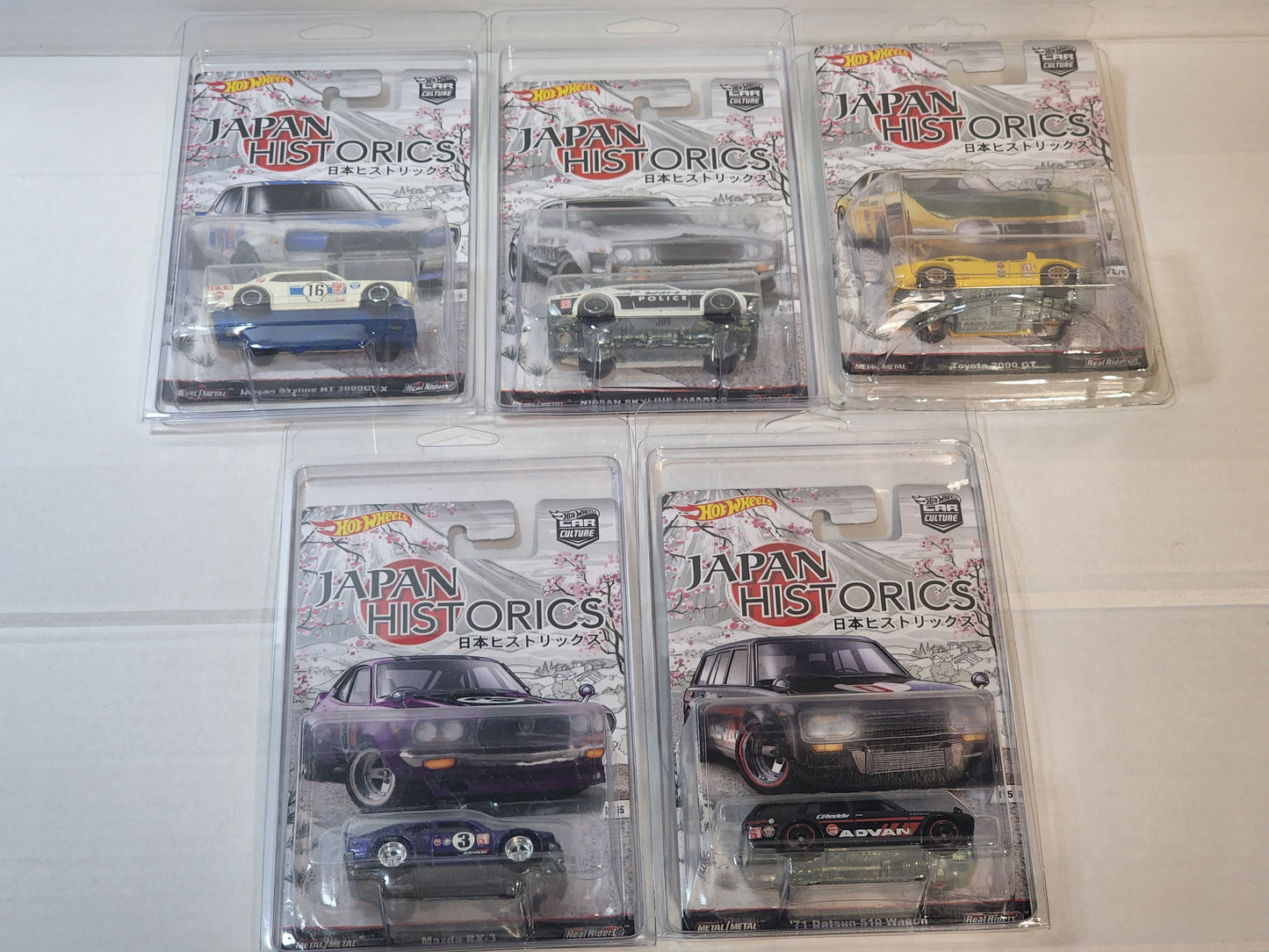 Hot wheels Premiums Jh1 Japanese Historics 1 complete set