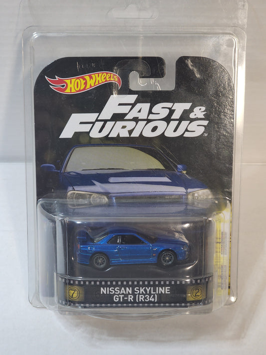 Hot Wheels Premium Fast and furious r34 Nissan skyline Gtr