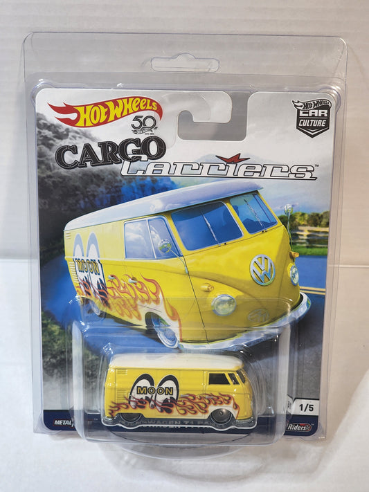 Hot wheels Premium Cargo Carrier VW T1 panel Mooneyes