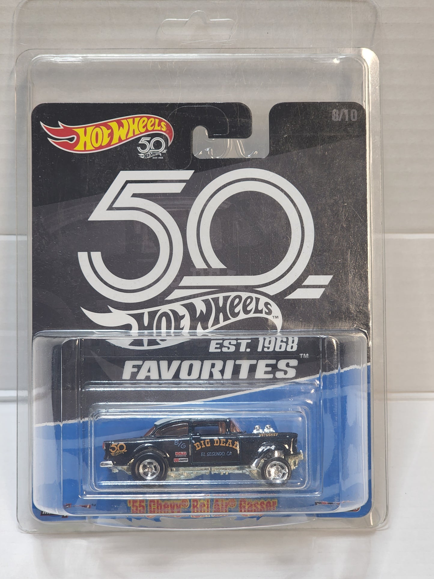 Hot Wheels Premium 50th annivesary favourites Black 55 Chevy Bel Air Gasser