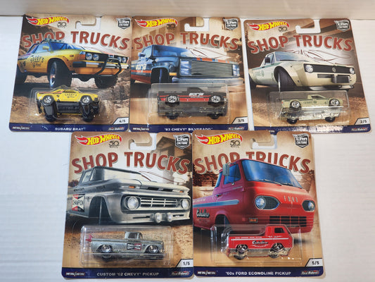 Hot wheels Premium Shop Trucks set