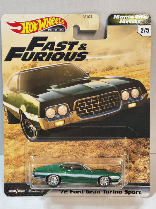 Hot wheels Premium fast and furious 72 Ford Gran Torino Sport