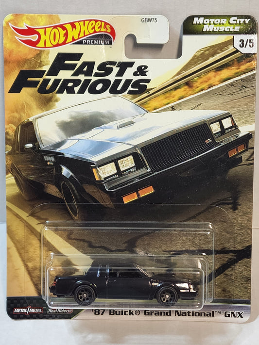 Hot wheels Premium Fast and furious 87 Buick Grand National GNX