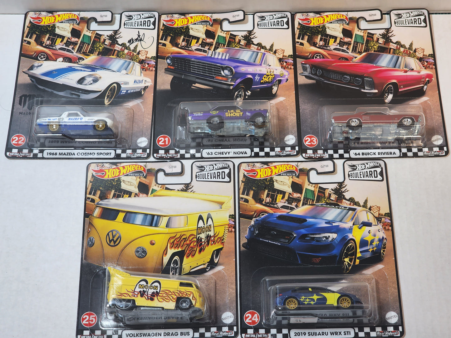 Hot wheels Premium Boulevard No.21-25 set