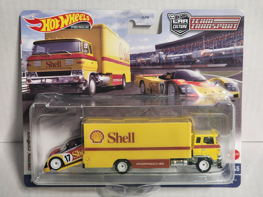 Hot wheels Team Transporters No.45 Shell Porsche 962 and Sakura Sprinter