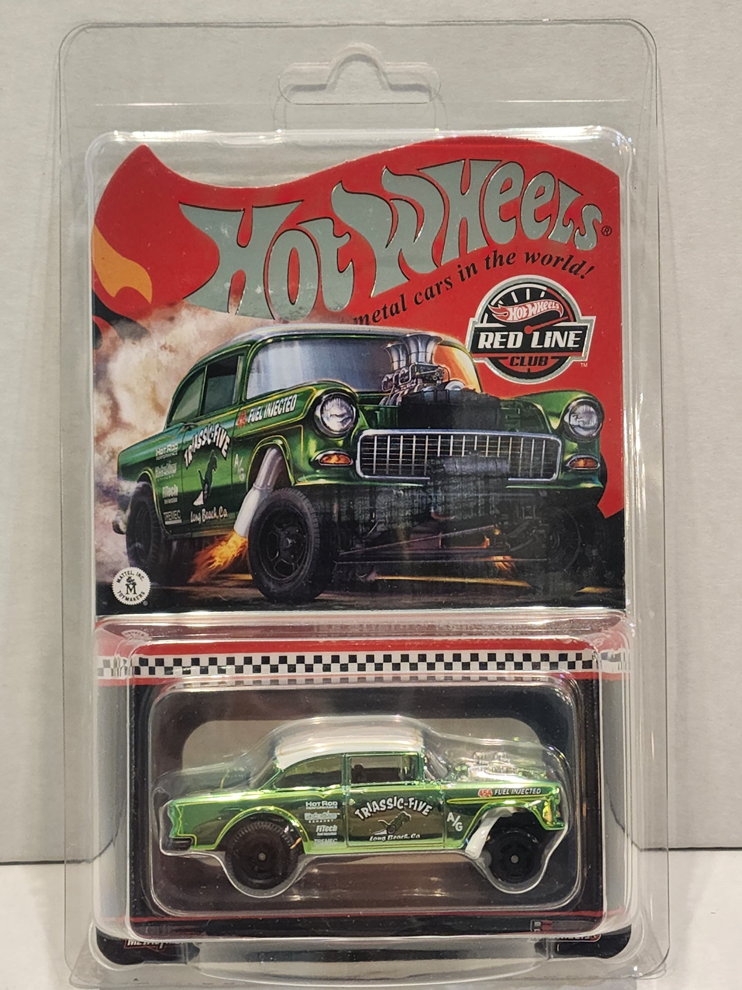 Hot wheels Rlc exclusive 2021 54 Chevy Bel Air Green Gasser Triassic Five