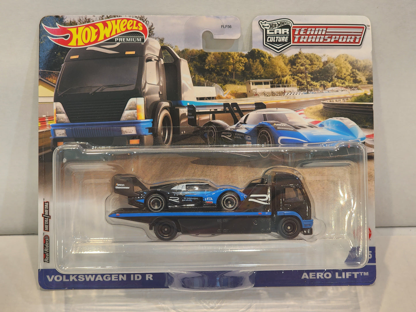 Hot wheels 

Team transporter 

Volkswagen ID R and aero lift

No. 35