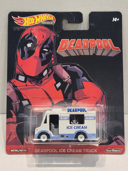 Hot wheels 

Premium 

Replica entertainment 

Deadpool

Deadpool ice cream truck  