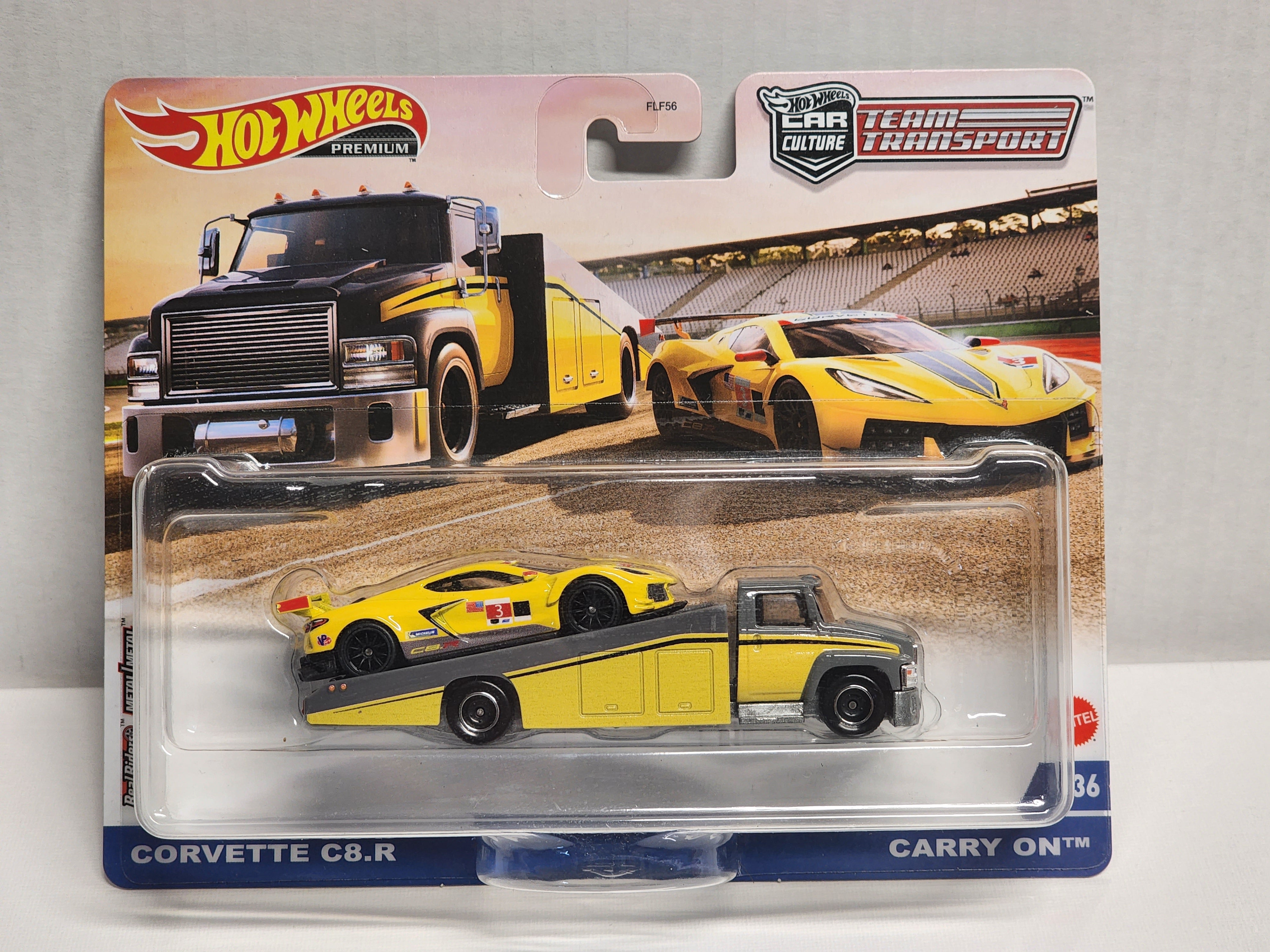 Hot wheels Premium Team transporter Corvette C8.R and carry on No.3 ...