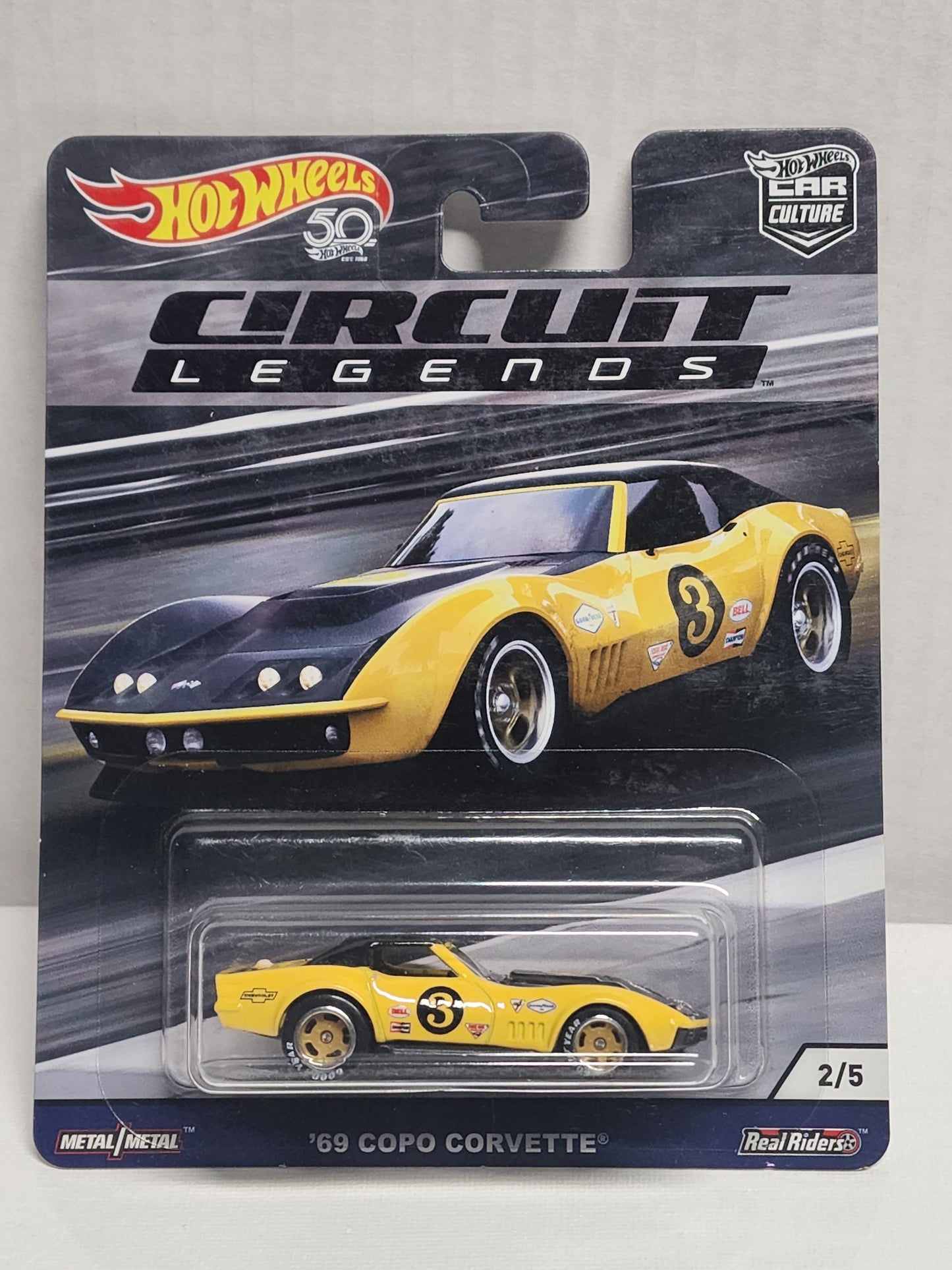 Hot wheels 

Premium 

Car Culture 

Circuit Legends

69 Copo Corvette 