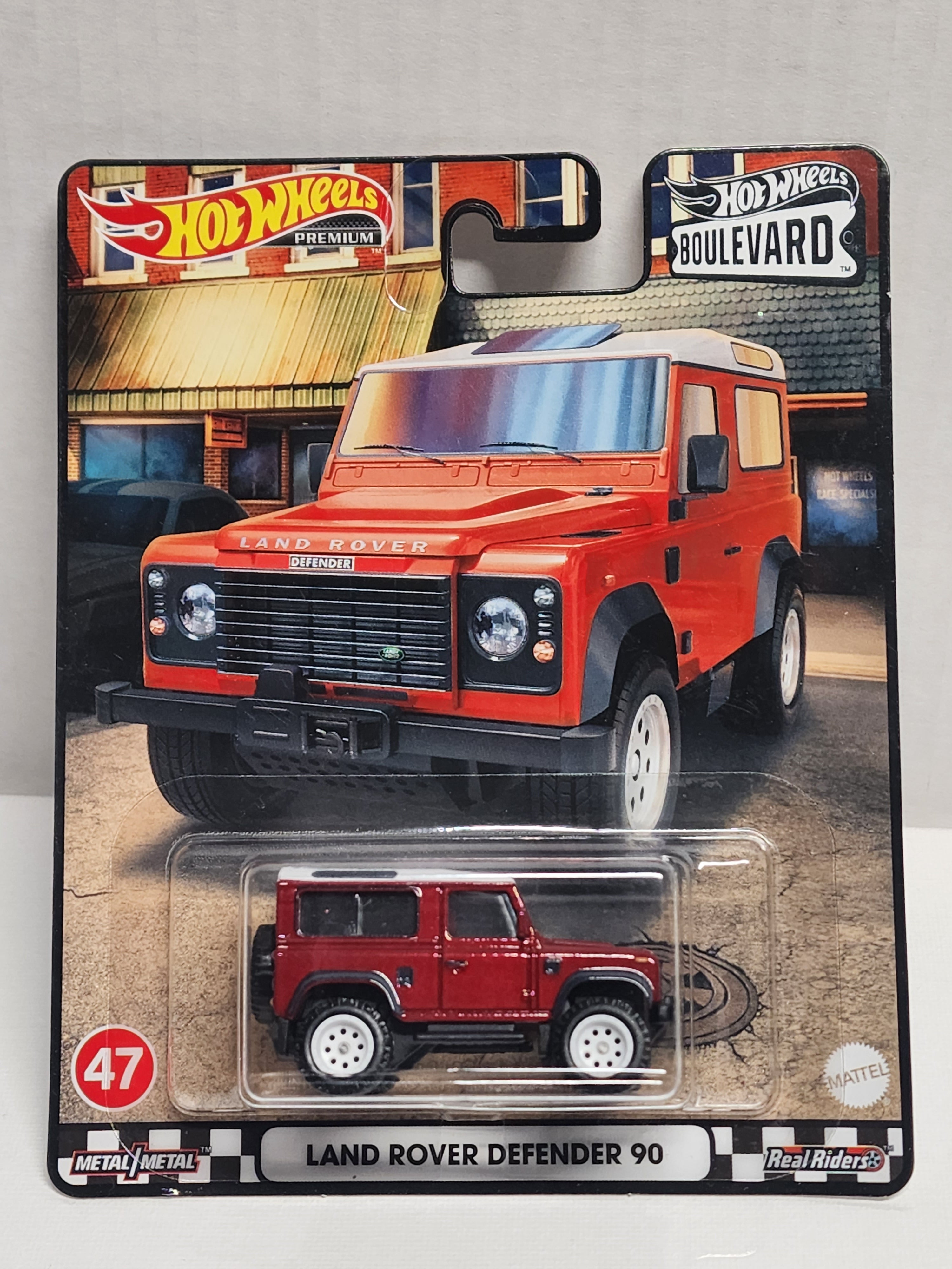 Hot wheels Premium Boulevard 90 landrover Defender – Chase Diecast Haus