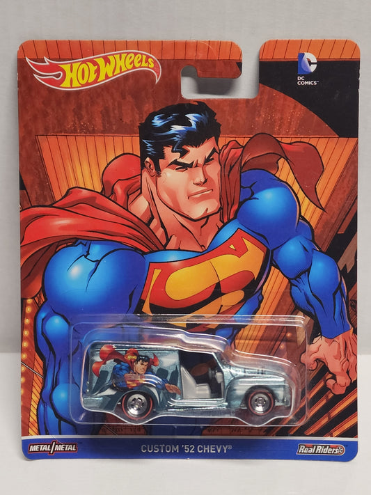 Hot wheels 

Premium 

Dc Comics

Superman

Custom 52 Chevy 