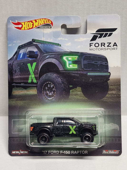 Hot wheels 

Premium 

Replica entertainment 

Forza motorsport 

10 Ford F150 Raptor 
 