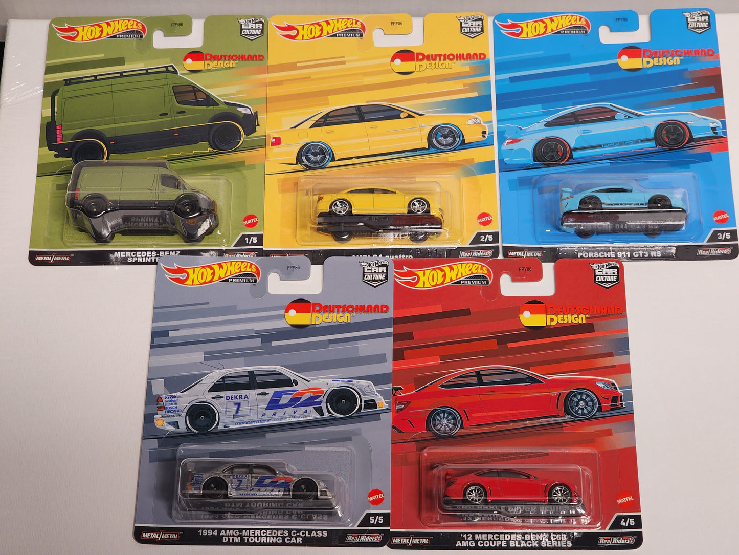 Hot wheels 

Premium 

Car Culture 

Deutchland Design wave 2 

Complete set of 5 