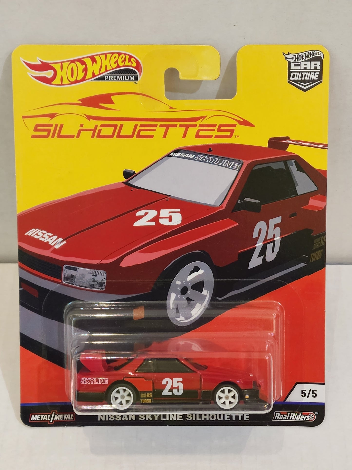 Hot wheels 

Premium 

Car Culture 

Silhouette 

Nissan Skyline r30 Silhouette 