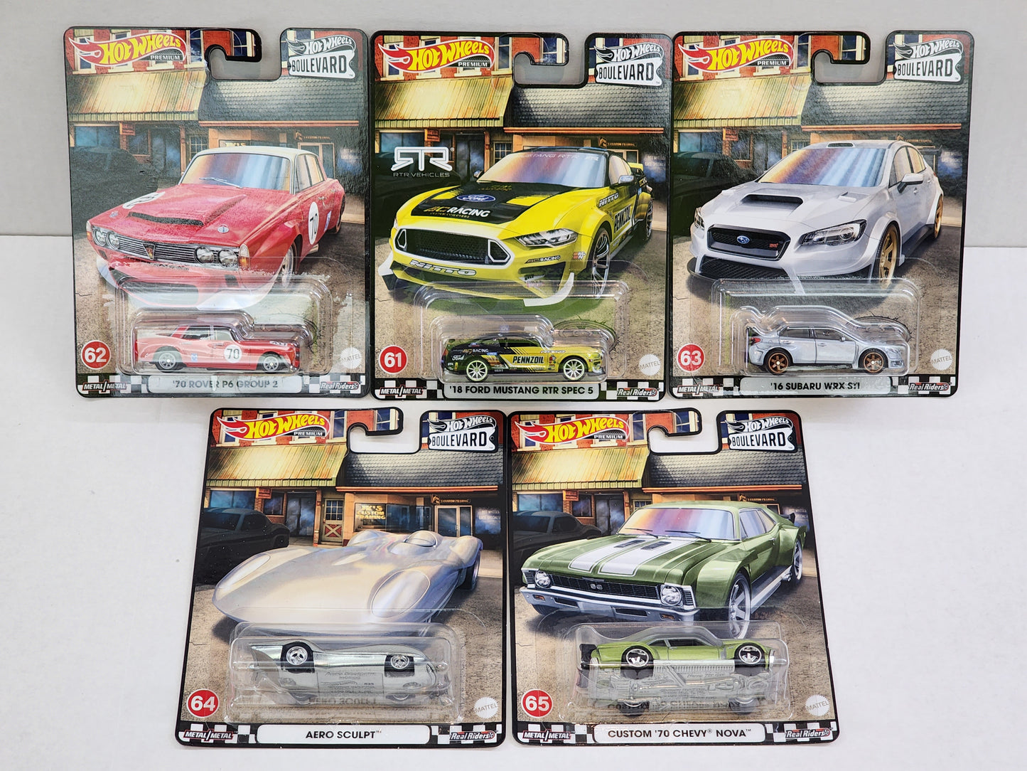 Hot wheels 

Premium 

Boulevard 

No.61-65

Complete set of 5