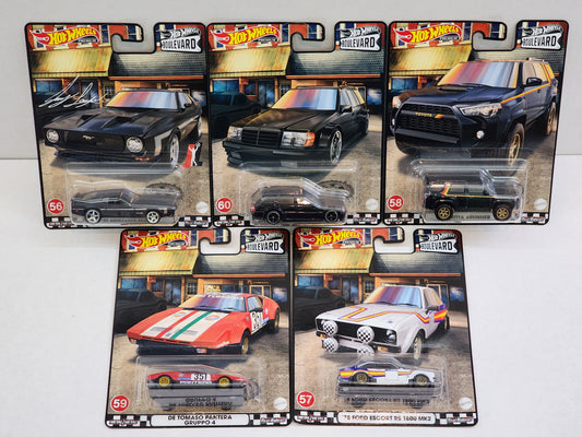 Hot wheels 

Premium 

Boulevard 

No.56-60

Complete set of 5