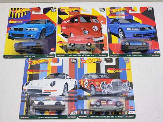 Hot wheels 

Premium 

Car Culture 

Deutchland Design 

Wave 1

Complete set of 5