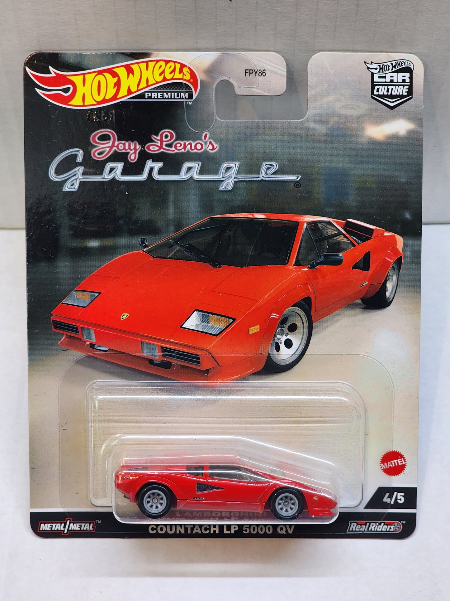 Hot wheels 

Premium 

Car Culture 

Jay leno garage 

 Lamborghini Countach Lp 5000 Qv