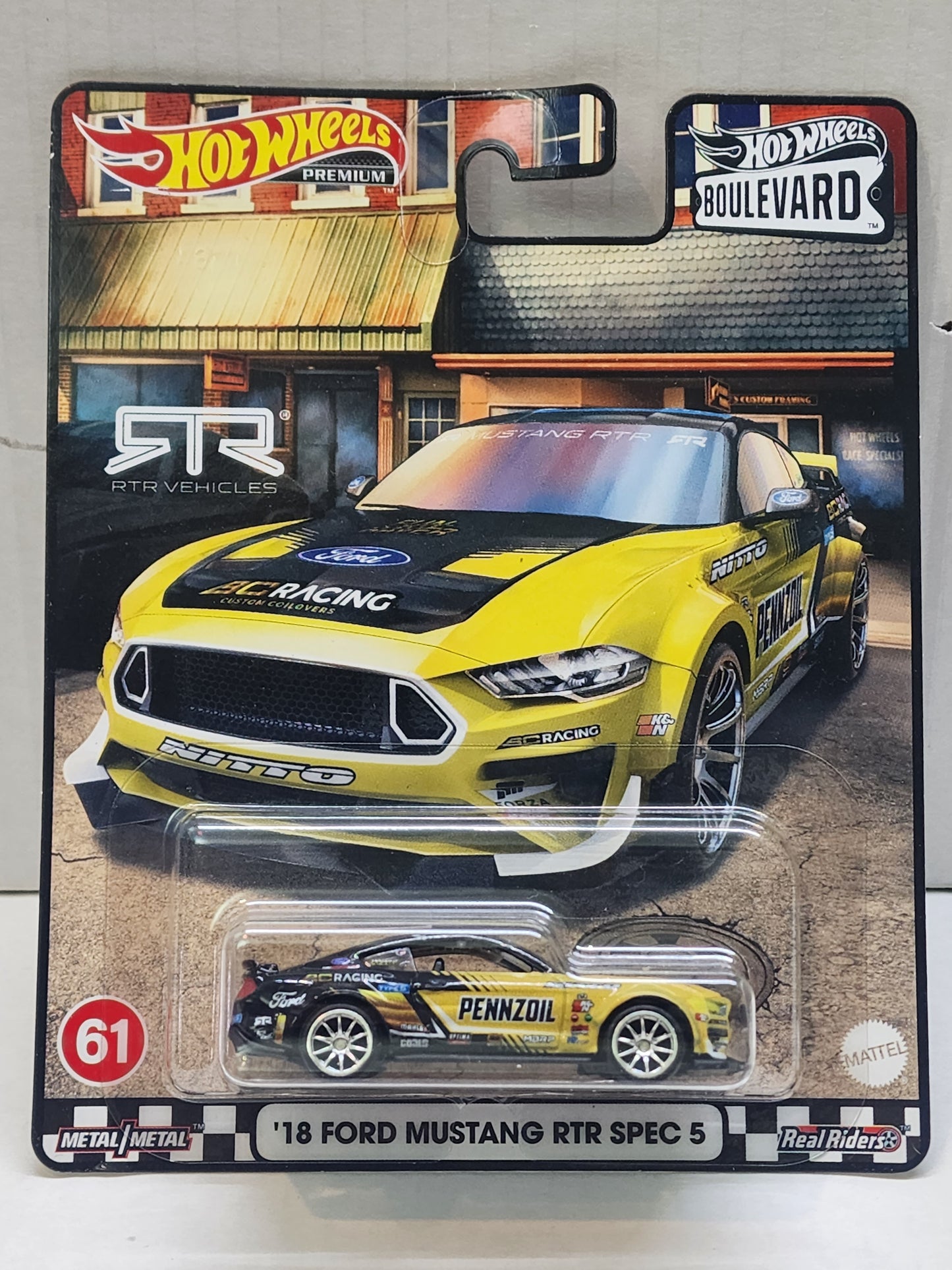 Hot wheels

Premium 

Boulevard 

18 Ford Mustang Rtr Spec 5

 