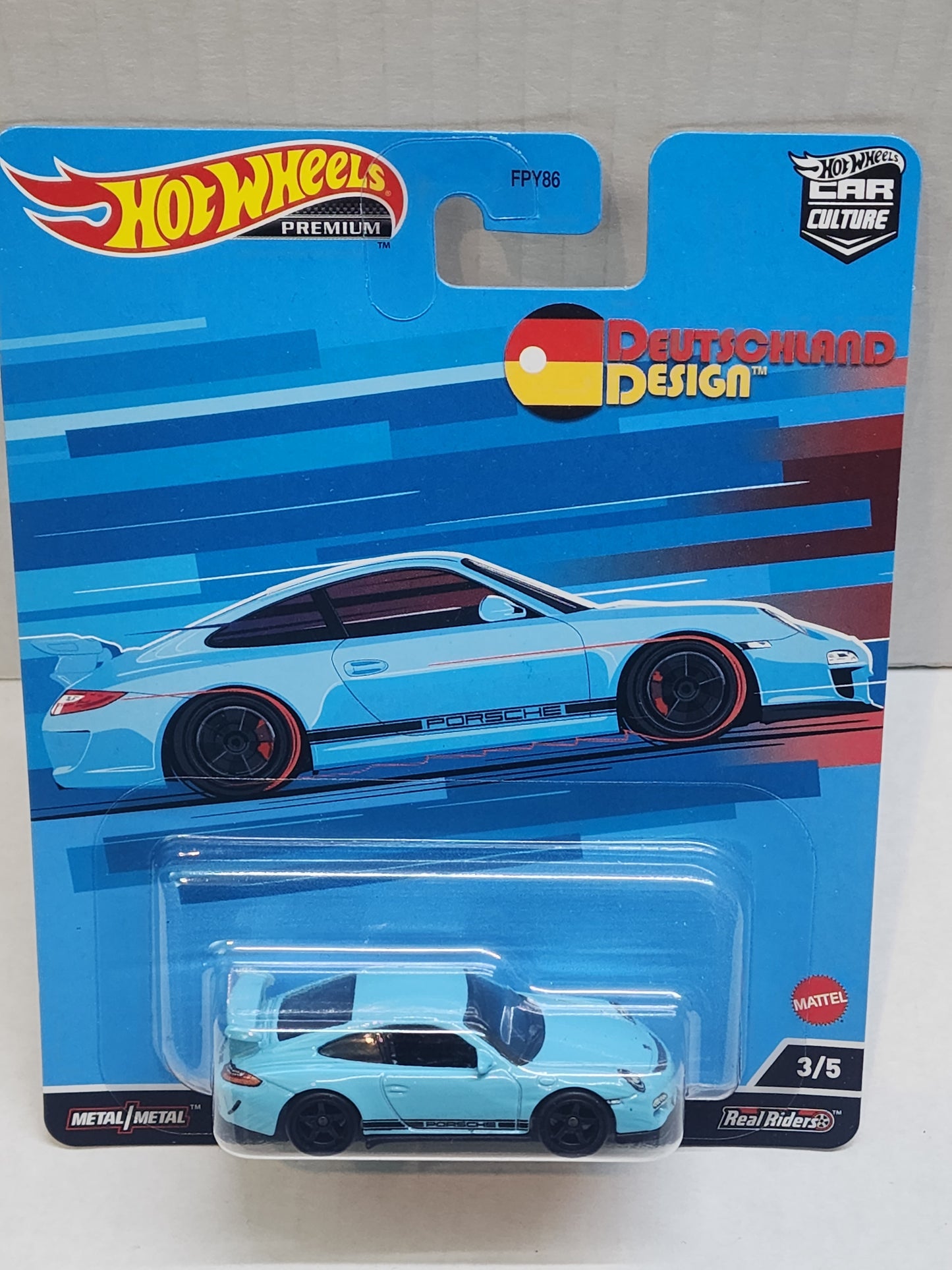 Hot wheels 

Premium 

Car Culture 

Deutschland Design 

Porsche 911 gt3 rs

 