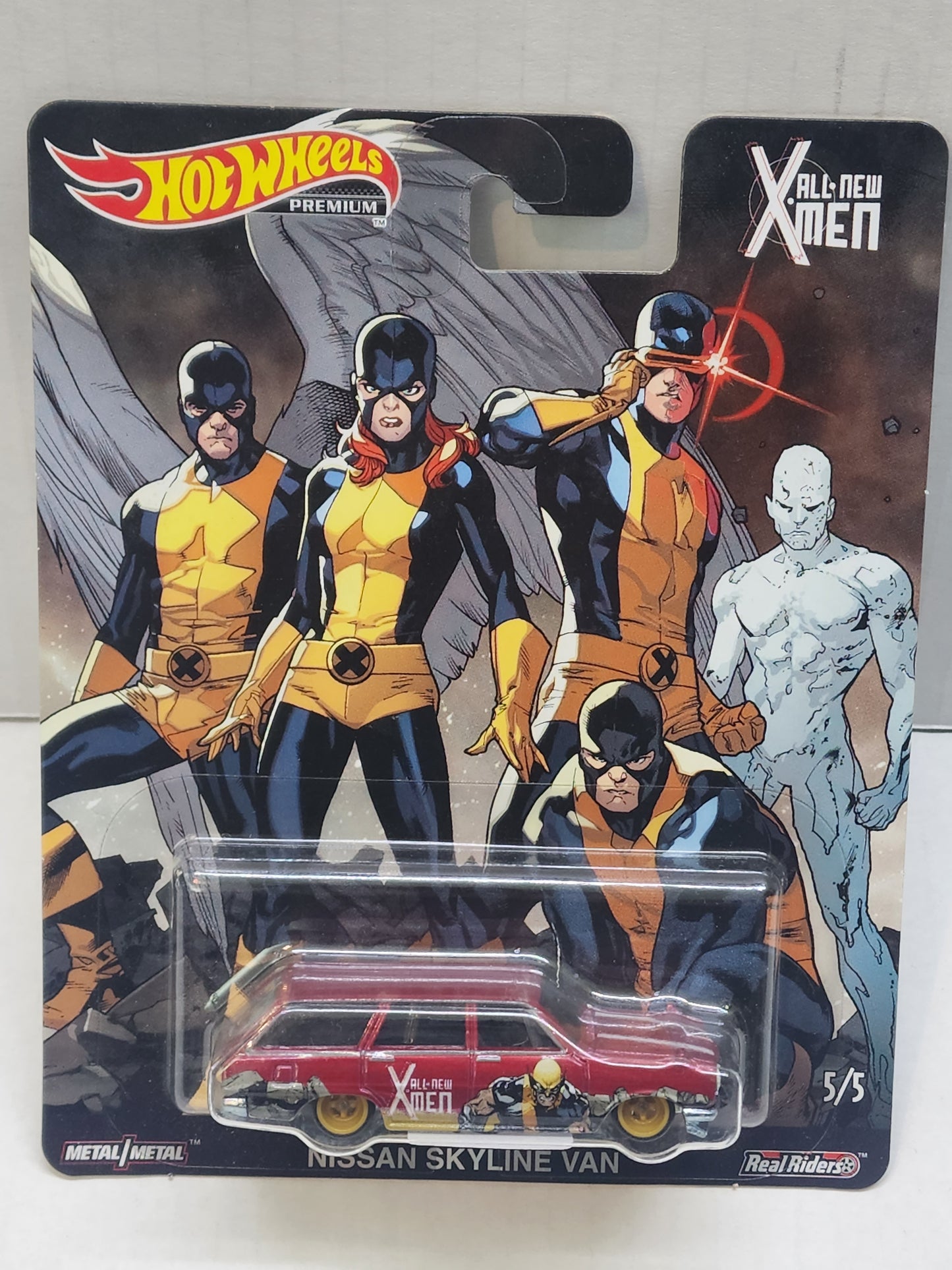 Hot wheels 

Premium 

Pop culture 

Nissan Skyline Van 

X-Men

 