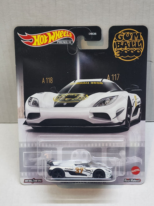 Hot wheels 

Premium 

2021 Retro entertainment 

Gumball 3000

Koenigsegg Agera R