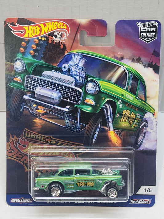 Hot wheels 

Premium 

Car Culture 

Dragstrip Demons 

55 chevy bel air gasser 