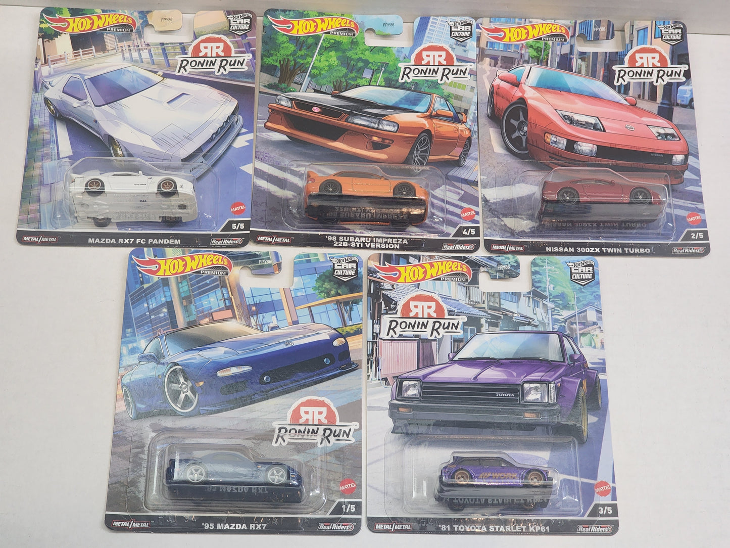 Hot wheels 

Premium 

Car Culture 

Ronin Run

Complete set of 5