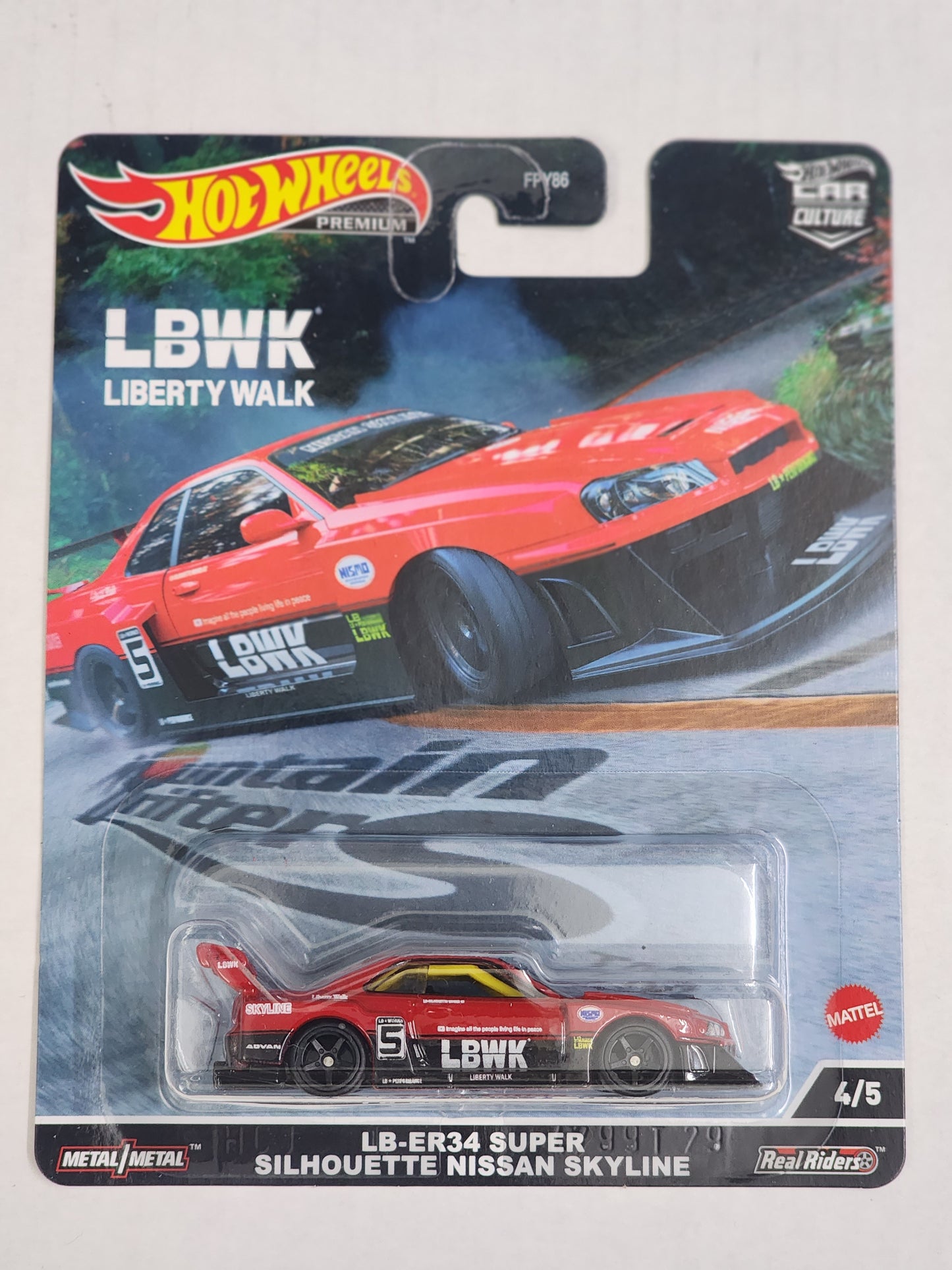 Hot wheels Md Nissan skyline lb works Er34