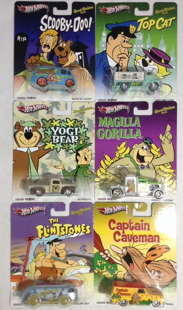 Hot wheels 

Pop culture 

2013

Hanna Barbara 

Complete set of 6