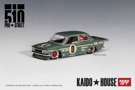 Mini Gt Kaidohouse Datsun 510 Pro Street OG Green S1/01
