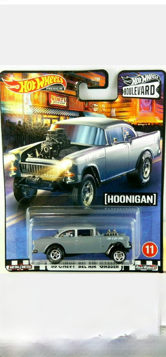 Hot wheels 

Premium 

Boulevard 

No.11

55 chevy Bel air Gasser

 