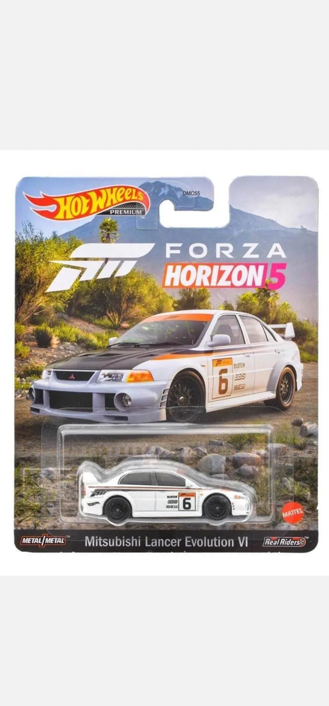 Hot wheels 

Premium 

2022 Retro entertainment 

Forza Horizon 5

Mitsubishi lancer Evolution VI 

 