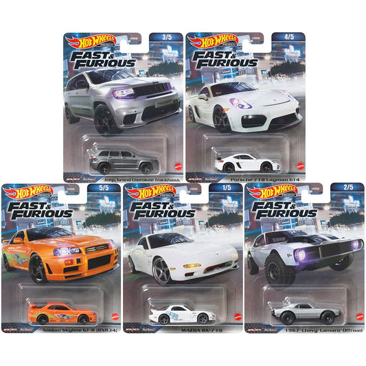 Hot wheels 

Premium 

Fast land furious 

2023

Complete set of 5