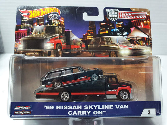 Hot wheels Nissan Skyline Van Advan Team Transporter